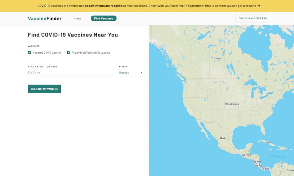 vaccines.gov 網站預約疫苗-預約接種地點-接種時間-施打種類